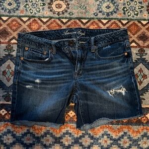 American Eagle Outfitters Dark Blue Denim Shorts
